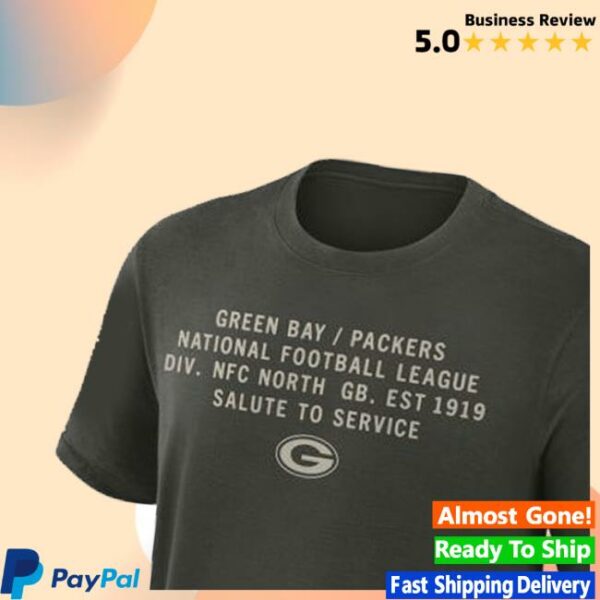 kenny Packersproshop Merch Shop Store 2025 Salute To Service Slub Shirtw