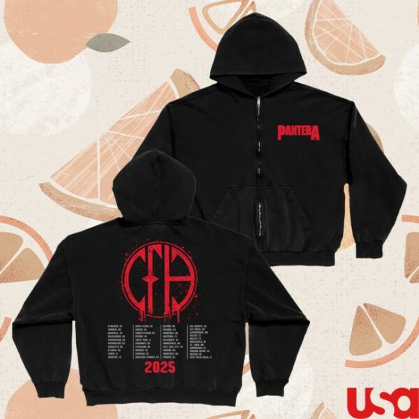 kenny Pantera Store Merch Pantera 2025 Zip Up Hoodie1