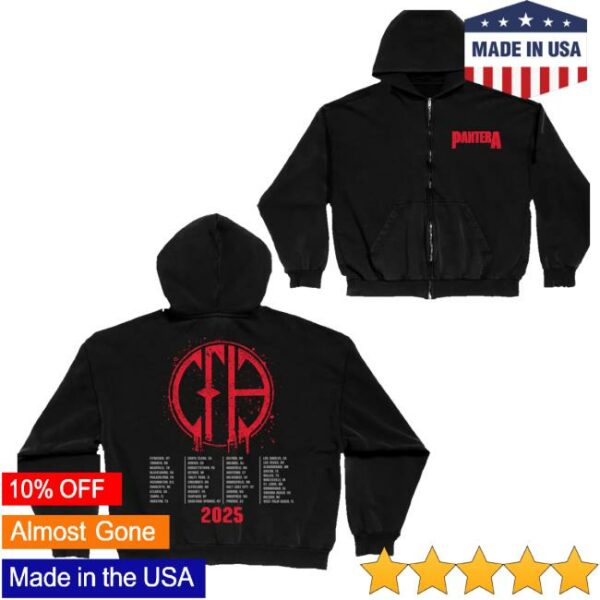kenny Pantera Store Merch Shop Store Pantera 2025 Zip Up Hoodie