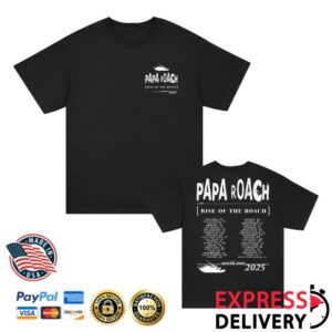 kenny Papa Roach Merch Store Rise Of The Roach 2025 North American Tour Shirt