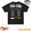 kenny Papa Roach Merch Store Rise Of The Roach 2025 North American Tour Shirts
