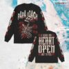 kenny Papa Roach Merch Store Skeleton Roses Long Sleeve