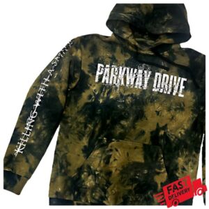 kenny Parkway Drive Merch Shop Store Killing With A Smile Tie Dye Hoodiese