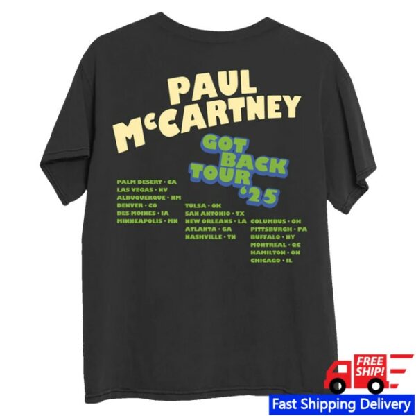 kenny Paul Mccartney Merch Got Back 2025 Peace Shirt