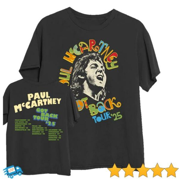 kenny Paul Mccartney Merch Shop Store Got Back 2025 Peace Shirt