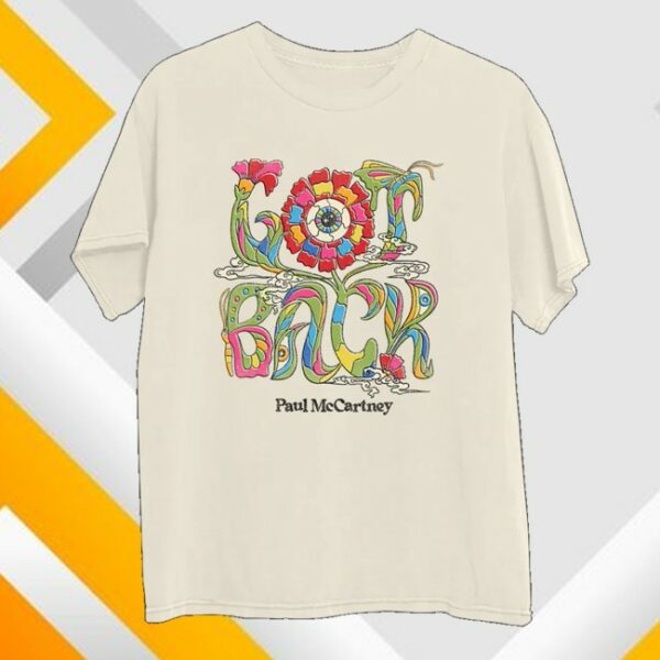 kenny Paul Mccartney Merch Store Got Back 2025 Floral Tour Shirt