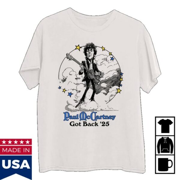 kenny Paul Mccartney Merch Store Got Back Illustration Shirt