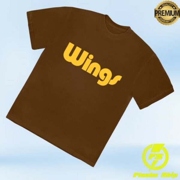kenny Paul Mccartney Merch Store Wings Text Logo Shirtc