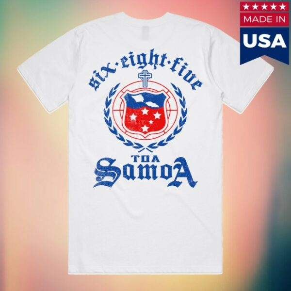 kenny Poetik 685 Merch Store Originals 685 Toa Samoa Shirt Whites