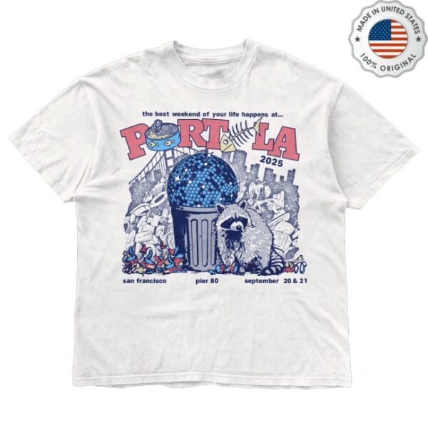 kenny Portola Music Festival 2025 Merch Store Dumpster Disco Lineup Tee