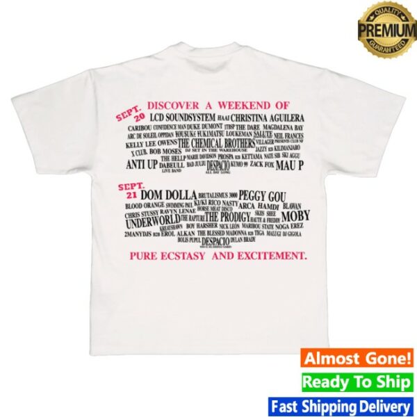 kenny Portola Music Festival 2025 Merch Store Pure Ecstasy Lineup Tee0