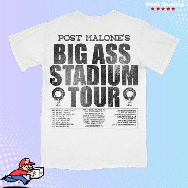 kenny Post Malone Store Merch Emoji Tour Tee