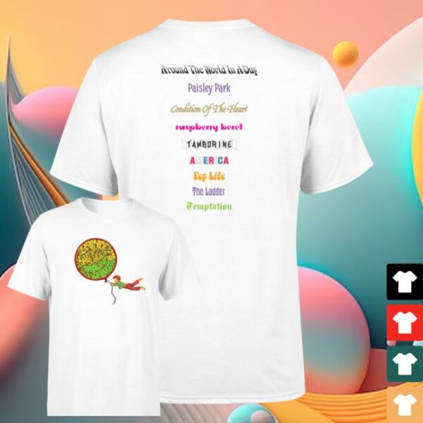 kenny Prince Merch Shop Around The World In A Day Balloon Boy White Shirts
