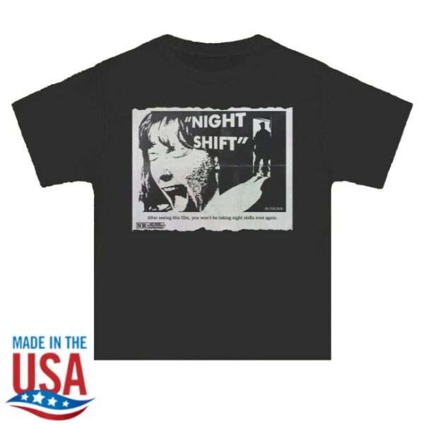 kenny Puppet Combo Merch Store Big Tall Night Shift Newspaper Ad Shirt