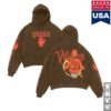 kenny Qotsa Store Merch The Evil Has Landed Brown Hoodiess