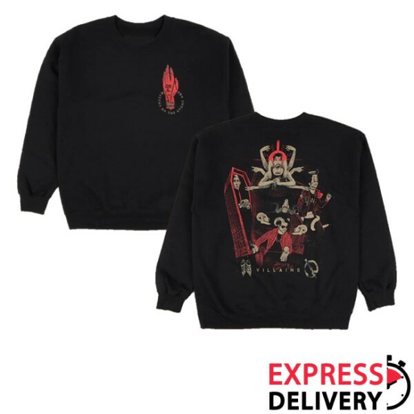 kenny Qotsa Store Merch Villains Black Sweatshirtss
