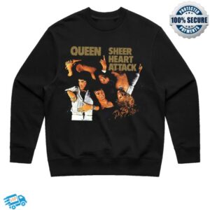 kenny Queen Online Store Merch Sheer Heart Attack 50Th Anniversary Black Sweatshirt kenny Queen Online Store Merch Sheer Heart Attack 50Th Anniversary Black Sweatshirt