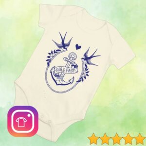 kenny Queen Store Merch Hold Fast Anchor Babygrow1 kenny Queen Store Merch Hold Fast Anchor Babygrow1