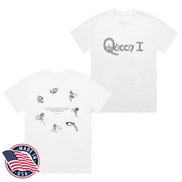 kenny Queen Store Merch Queen 1 In The Land My Fairy King White Shirt1