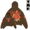 kenny Queens Of The Stone Age Merch Shop Store The Evil Has Landed Brown Hoodie