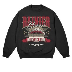 kenny Rainier Brewing Company Peaks Pints Black Sweatshirt