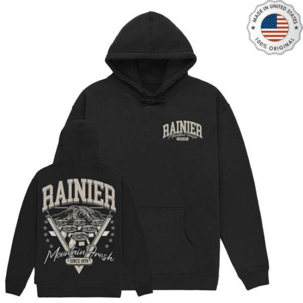 kenny Rainier Brewing Company Rainier Retreat Black Hoodie