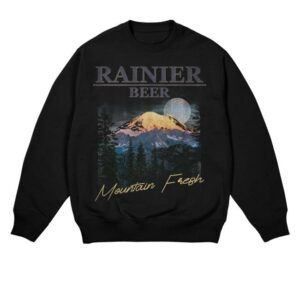 kenny Rainier Brewing Company Twilight Peaks Rainier Black Sweatshirt