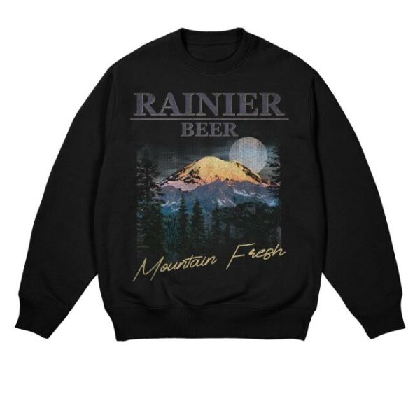 kenny Rainier Brewing Company Twilight Peaks Rainier Black Sweatshirt