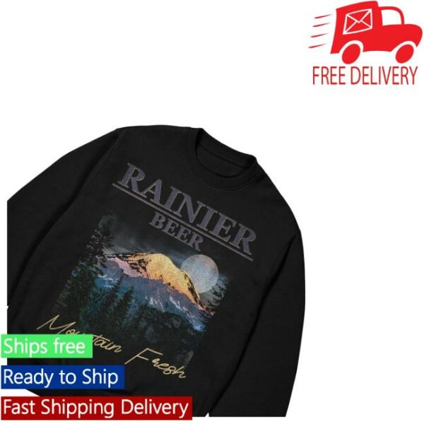 kenny Rainier Brewing Company Twilight Peaks Rainier Black Sweatshirtss