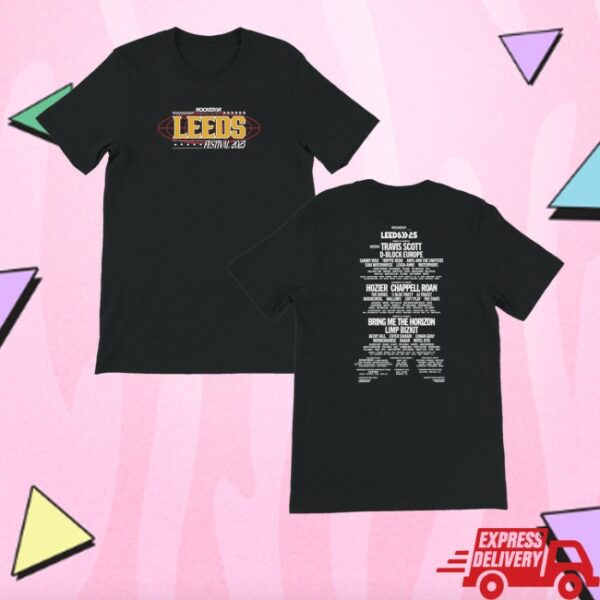 kenny Reading And Leeds Festivals Merch Store Leeds 2025 Line Up Black Shirtss