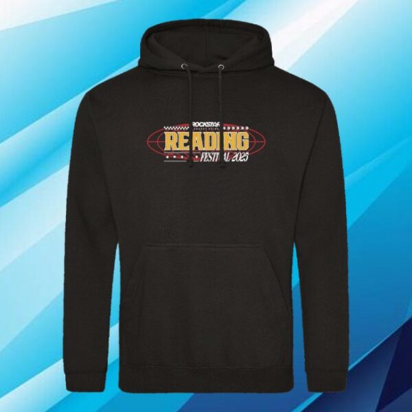 kenny Reading And Leeds Festivals Merch Store Reading 2025 Black Pullover Lin Up Hoodie