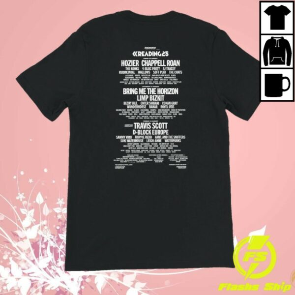 kenny Reading And Leeds Festivals Merch Store Reading 2025 Line Up Black Shirt