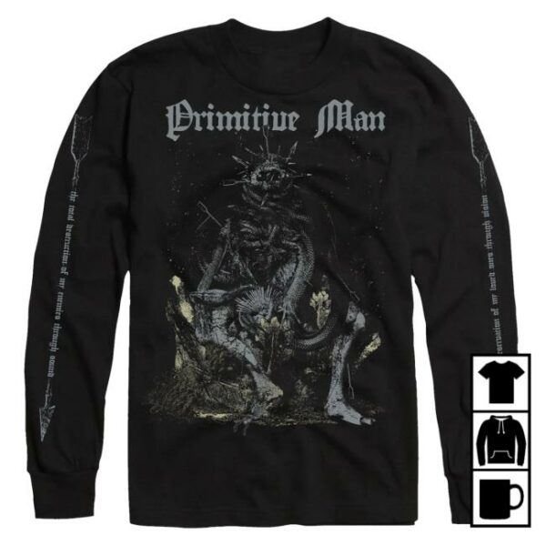 kenny Relapse Records Official Store Primitive Man Observance Long Sleeve Shirt
