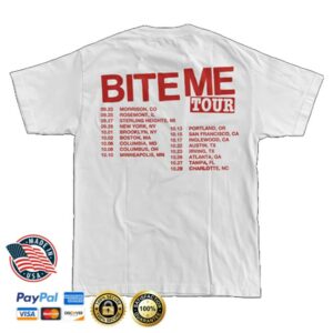 kenny Renee Rapp Merch White Tour Photo Tee kenny Renee Rapp Merch White Tour Photo Tee