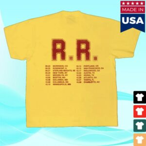 kenny Renee Rapp Merch Yellow Tour Tee kenny Renee Rapp Merch Yellow Tour Tee