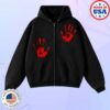 kenny Rory Merch Store Handprint Zip Hoodie