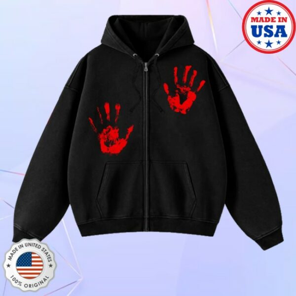 kenny Rory Merch Store Handprint Zip Hoodie