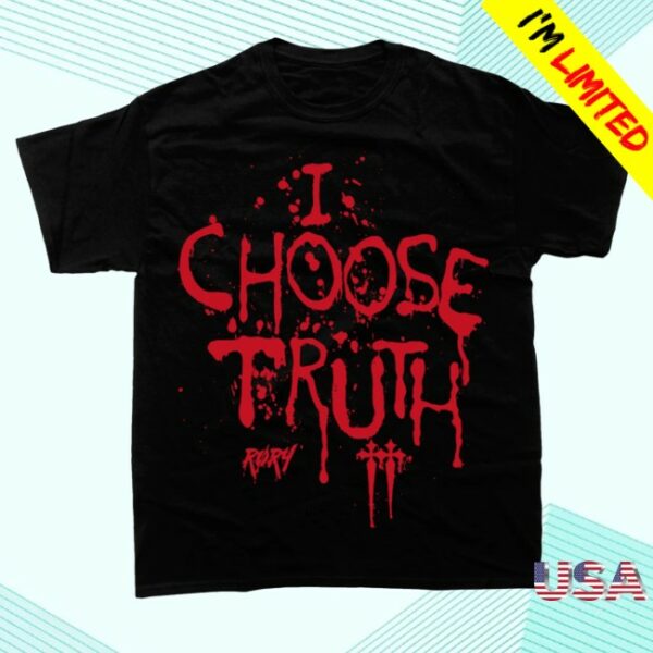kenny Rory Merch Store I Choose Truth T Shirt Black
