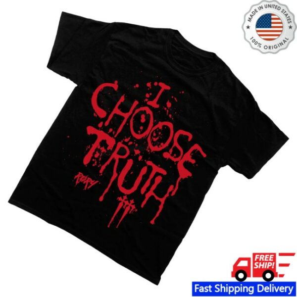 kenny Rory Merch Store I Choose Truth T Shirt Black1
