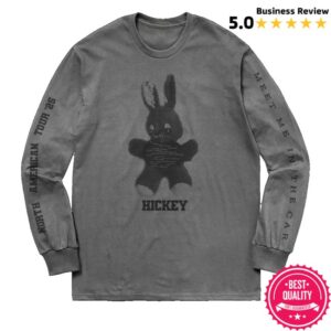 kenny Royel Otis Merch Store Meet Me In The Car Grey Bunny North American Tour Long Sleeve Shirt