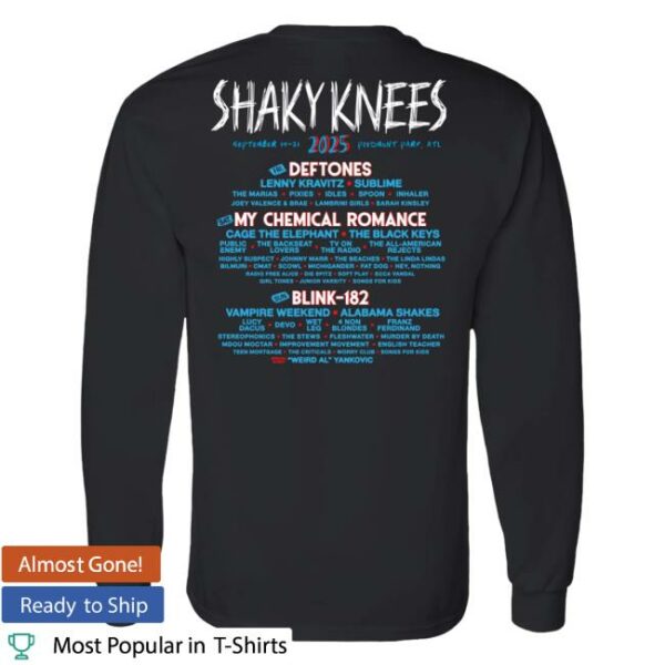 kenny SAU Shaky Knees Festival Merch Shop Store 2025 Shockwave Long Sleeve Shirt