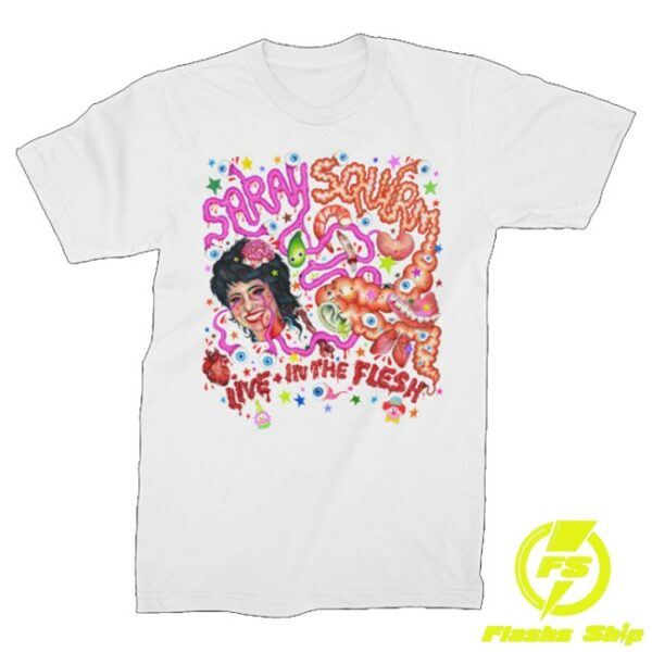kenny Sarah Squirm Merch Live In The Flesh 2024 Tour Tee0