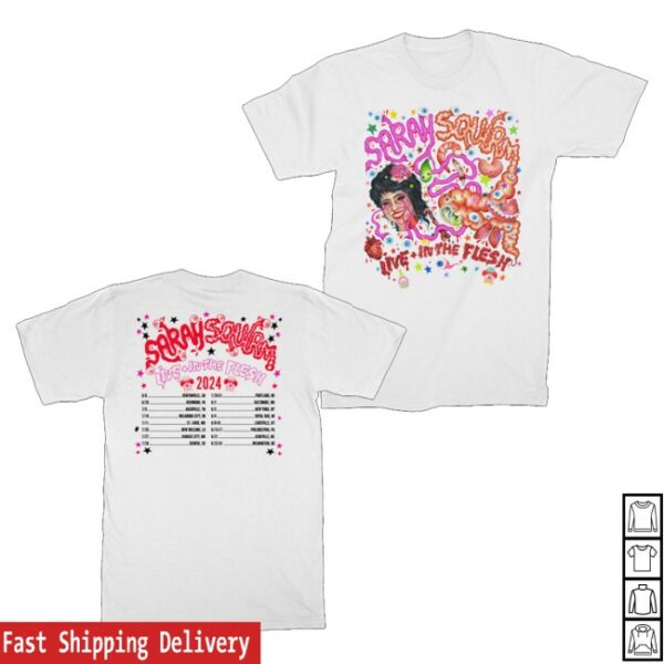 kenny Sarah Squirm Merch Live In The Flesh 2024 Tour Tee1