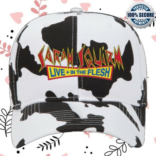 kenny Sarah Squirm Merch Live In The Flesh Cow Print Hat