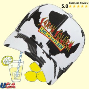 kenny Sarah Squirm Merch Live In The Flesh Cow Print Hat1