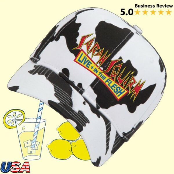 kenny Sarah Squirm Merch Live In The Flesh Cow Print Hat1