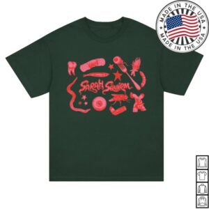 kenny Sarah Squirm Merch Sticker Tee Black