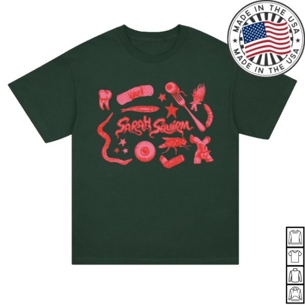 kenny Sarah Squirm Merch Sticker Tee Black