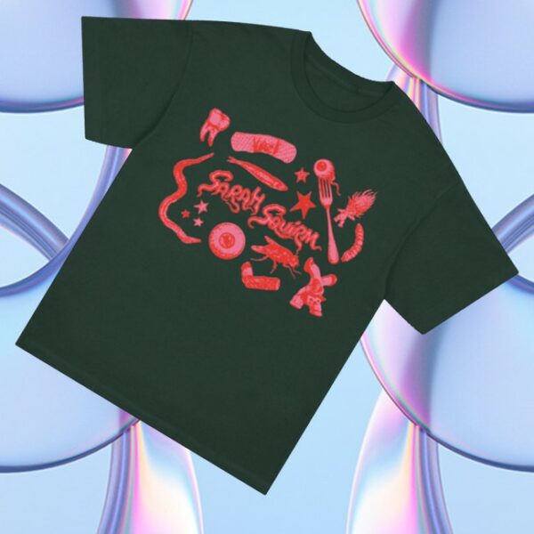 kenny Sarah Squirm Merch Sticker Tee Black0