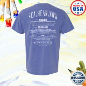 kenny Sea Hear Now Festival Merch Store Asbury Lineup Tee